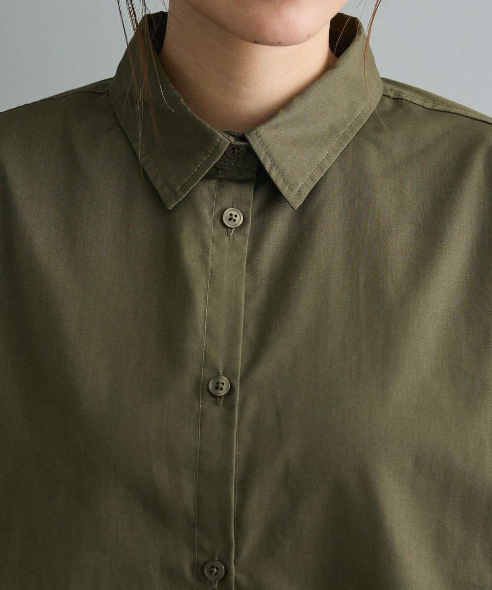 CRAFT STANDARD BOUTIQUE パネルデザインワイドシャツ 