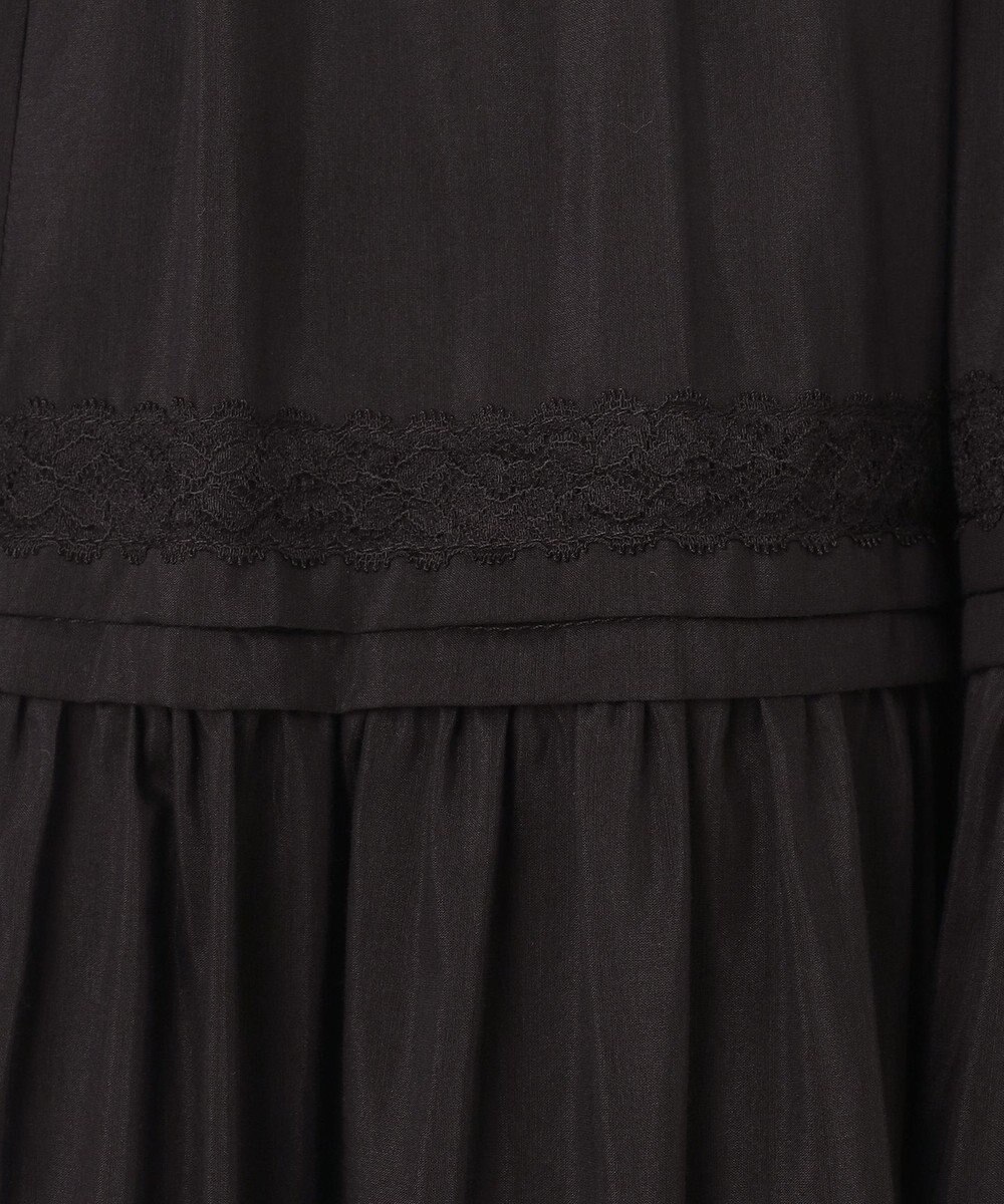 GRACE CONTINENTAL ギャザーレースロングスカート 