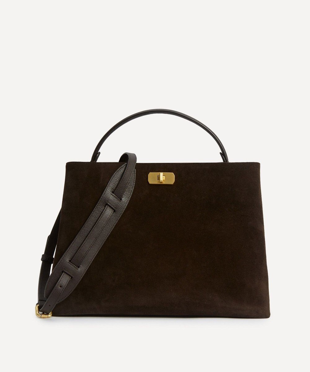 LIBERTY. バーリントン スエード トップハンドル バッグ 