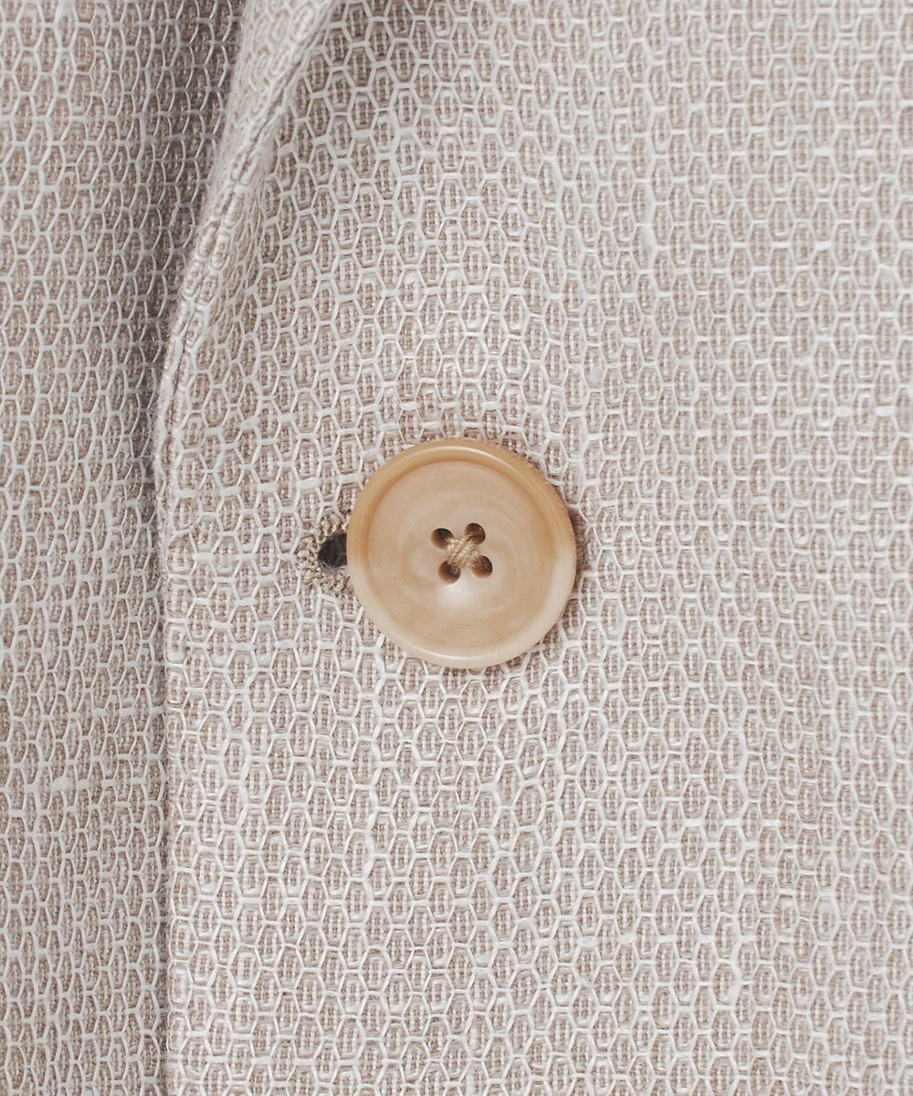 GOTAIRIKU 【DORMEUIL】ドーメル HEXAGON リネン ジャケット_ベージュ 