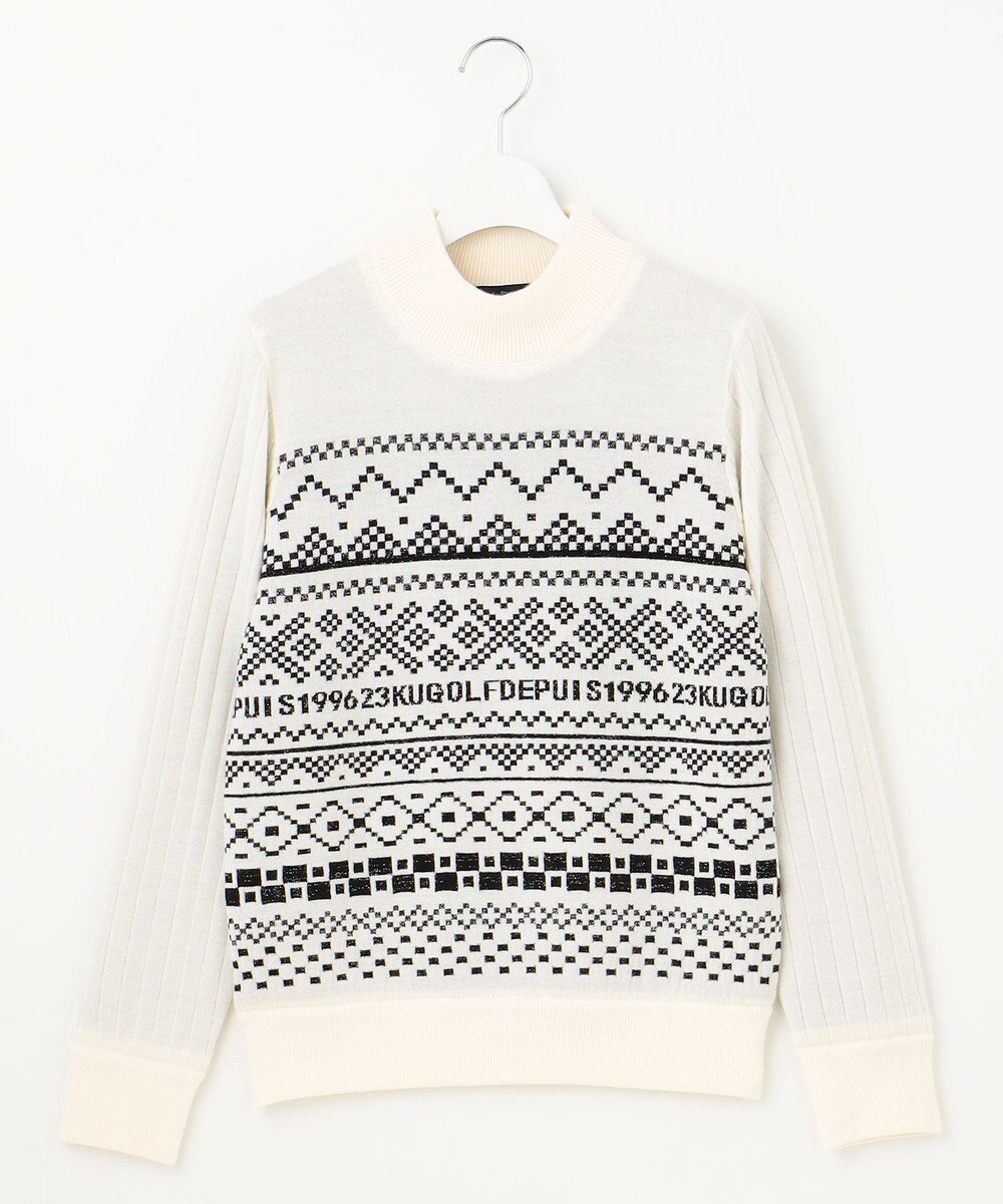 23区GOLF 【WOMEN】【ウォッシャブル】フェアアイル柄ニット 