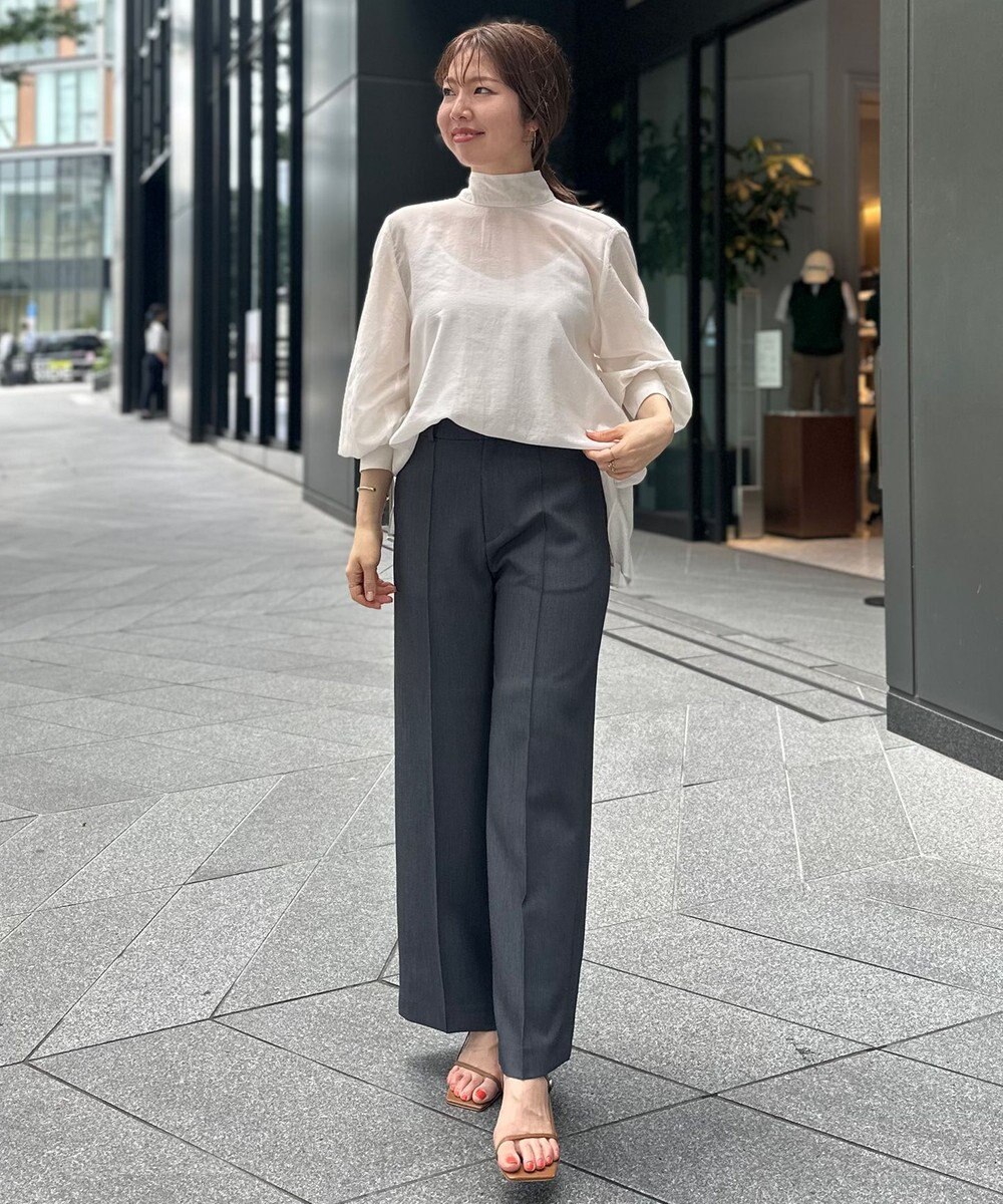 UNFILO イージーケア ワイドパンツ 