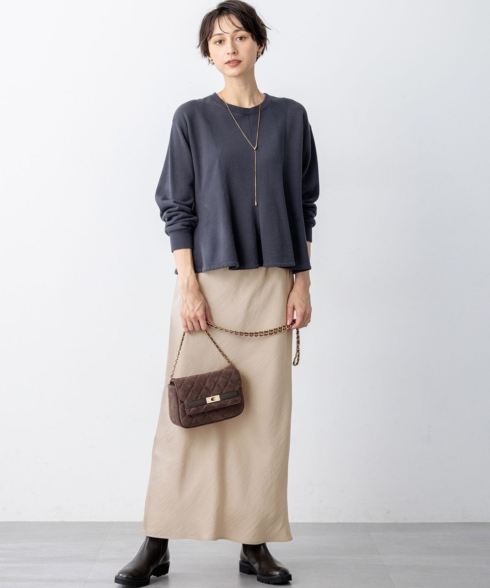 23区 【SLOW/一部店舗限定】好評につき追加生産！ハイゲージテリー スウェット デザイン カットソー 