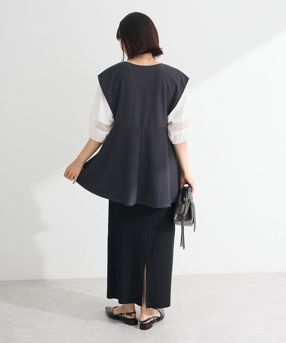 Green Parks リップルフレアベスト 