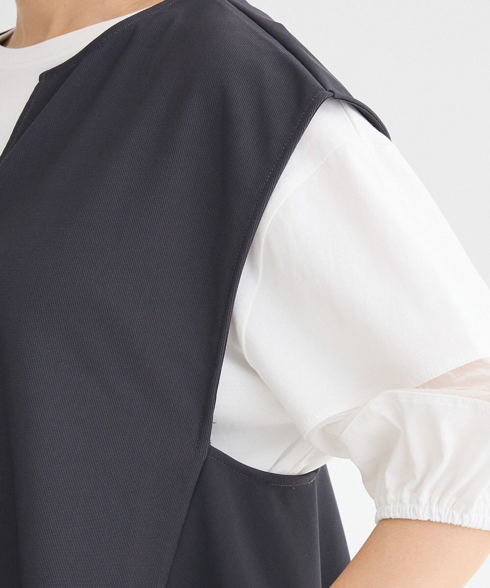 Green Parks リップルフレアベスト 