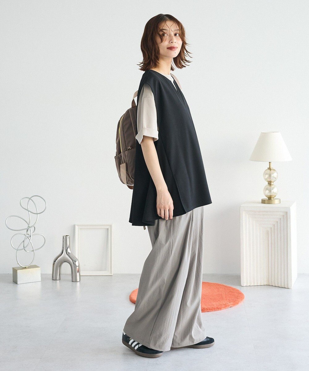 Green Parks リップルフレアベスト 