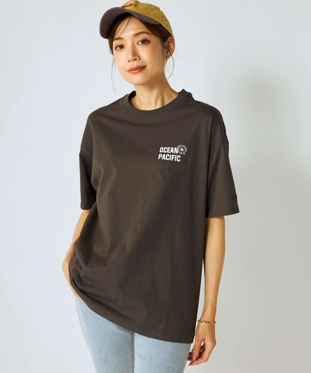OP／FILA 【Ocean Pacific】フラワーバックプリントTシャツ 