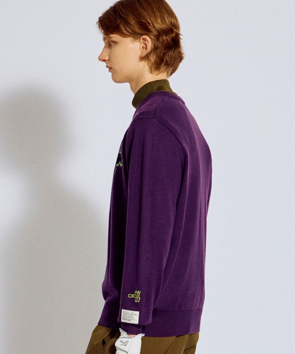 PW CIRCULUS 【MEN】Spark cat クルーネックニット ゴルフ 