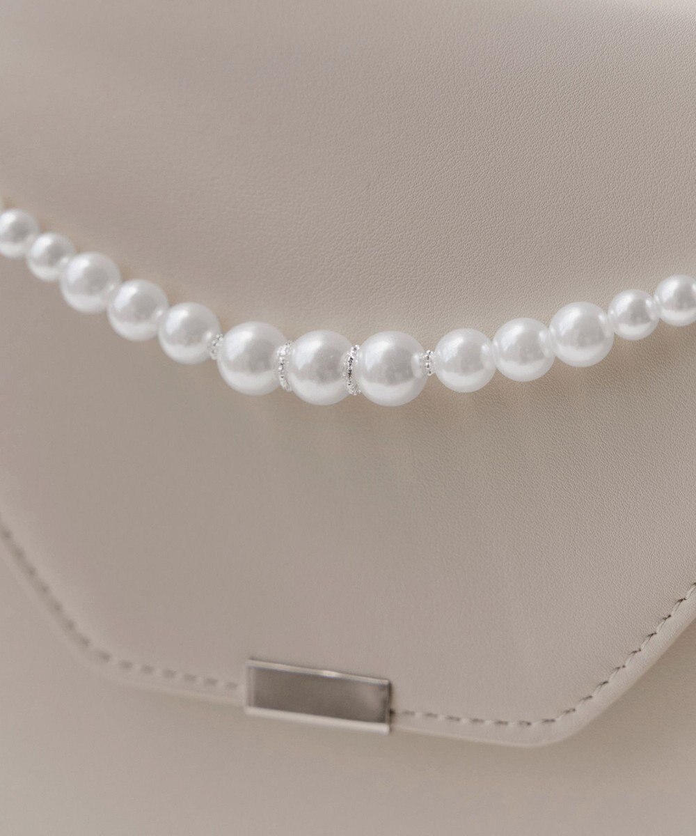 Tiaclasse 【安田美沙子さん着用・4way /2TYPEハンドル】パールチェーン付きハーフフォーマルミニバッグ 