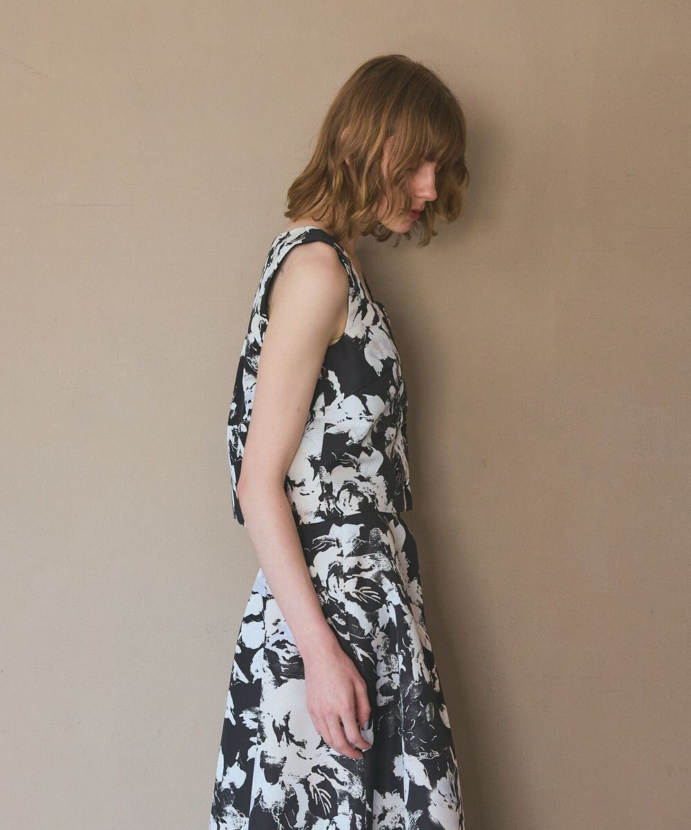 GRACE CONTINENTAL ボタニカルセパレートドレス 