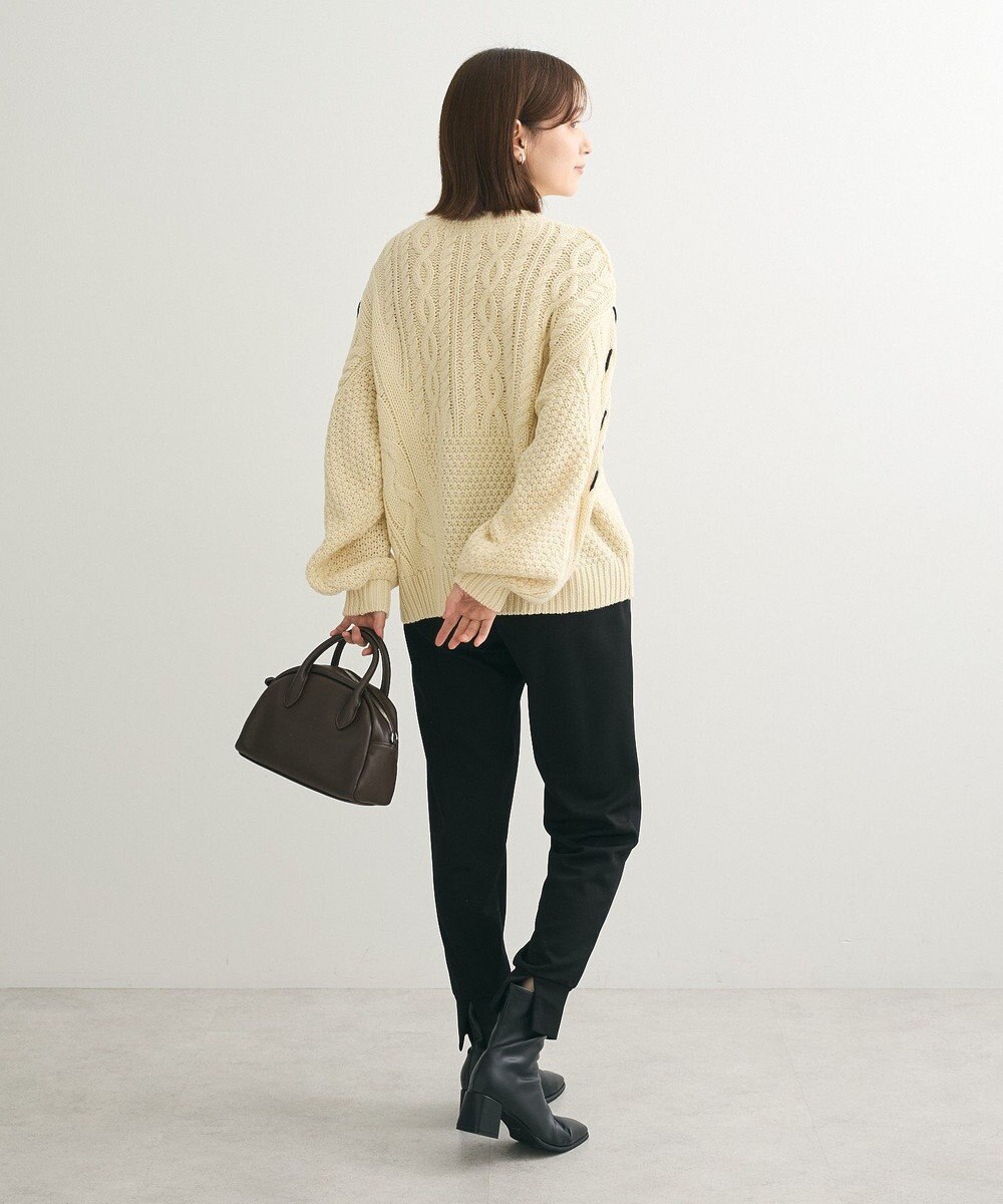 Green Parks 変形ケーブルニットプルオーバー 