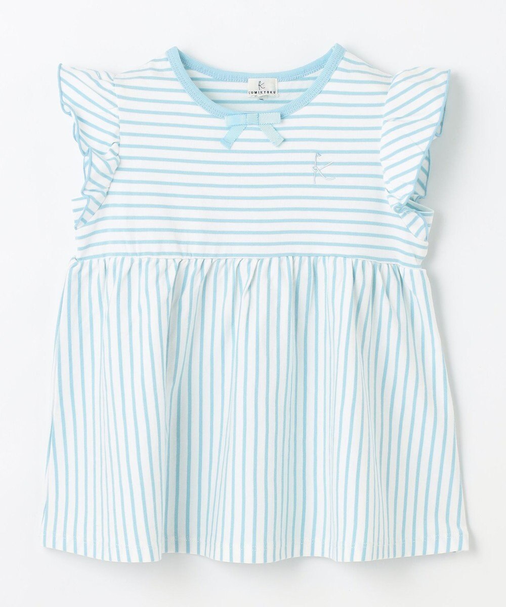 組曲 KIDS 【UVケア】【110-140㎝】マリンボーダー チュニック 