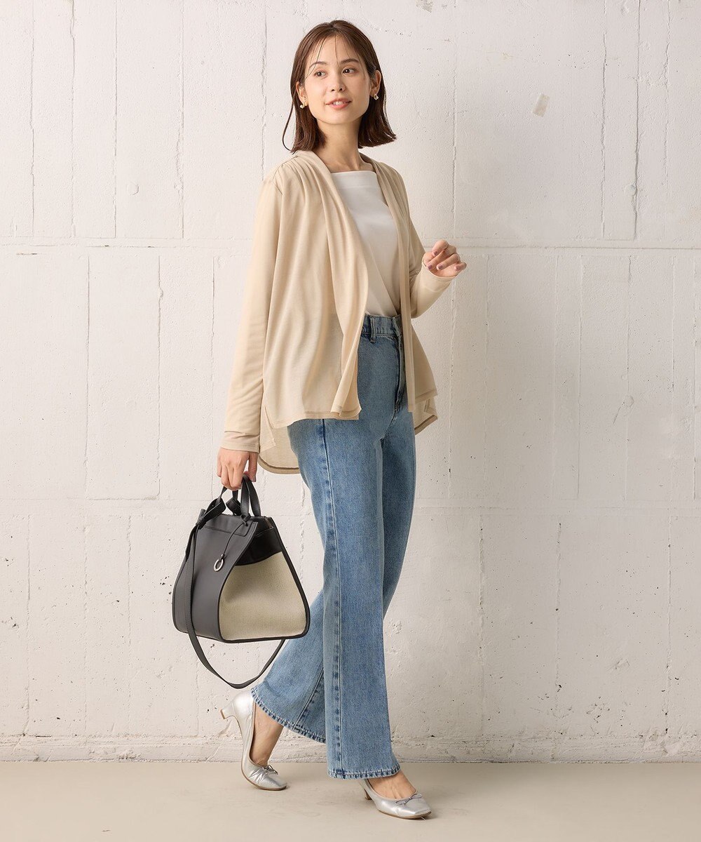 組曲 S 【WEB限定】シアーツイルジャージーショート カーディガン 