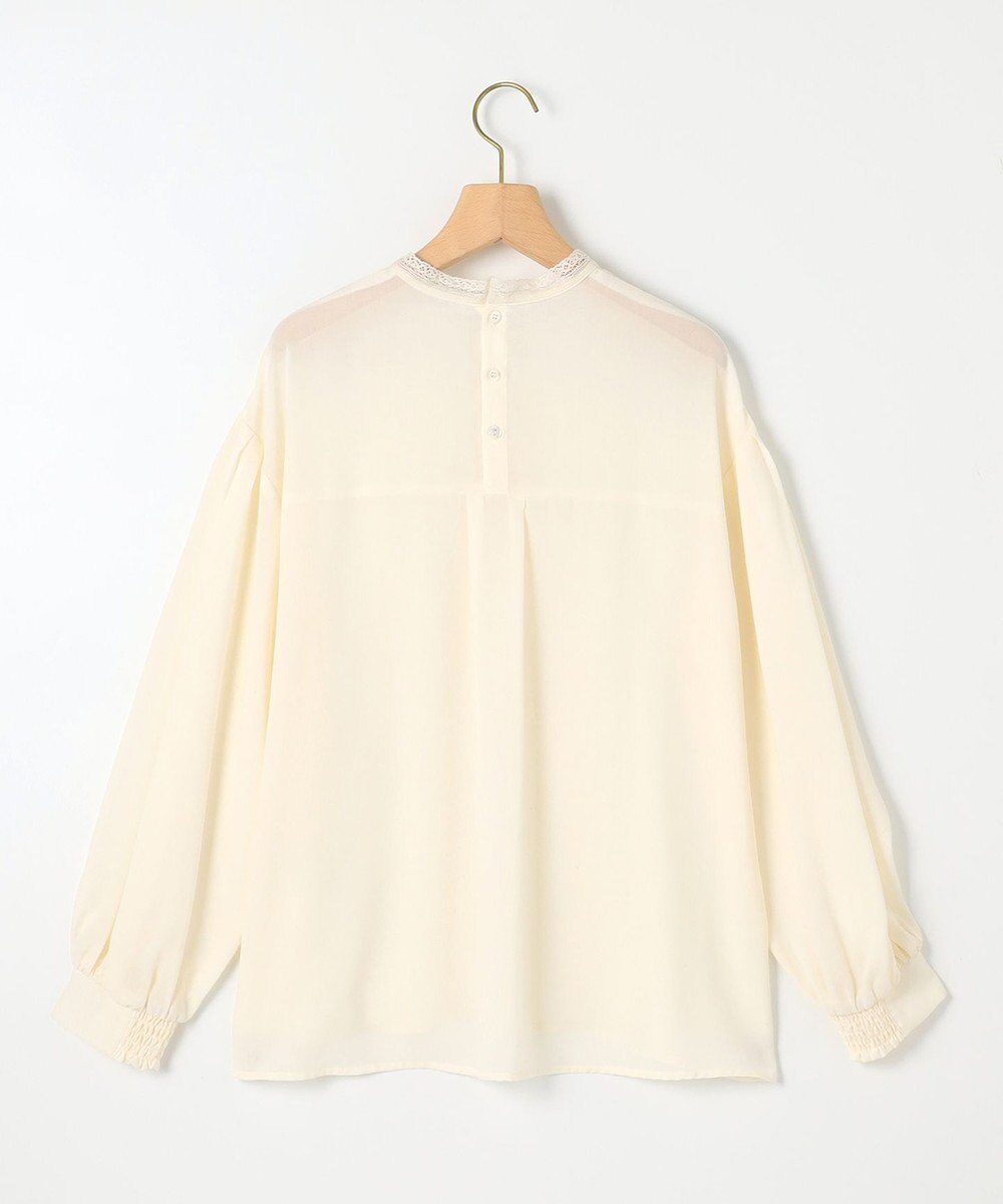 組曲 L 【洗える】シフォンツイルレース ブラウス 