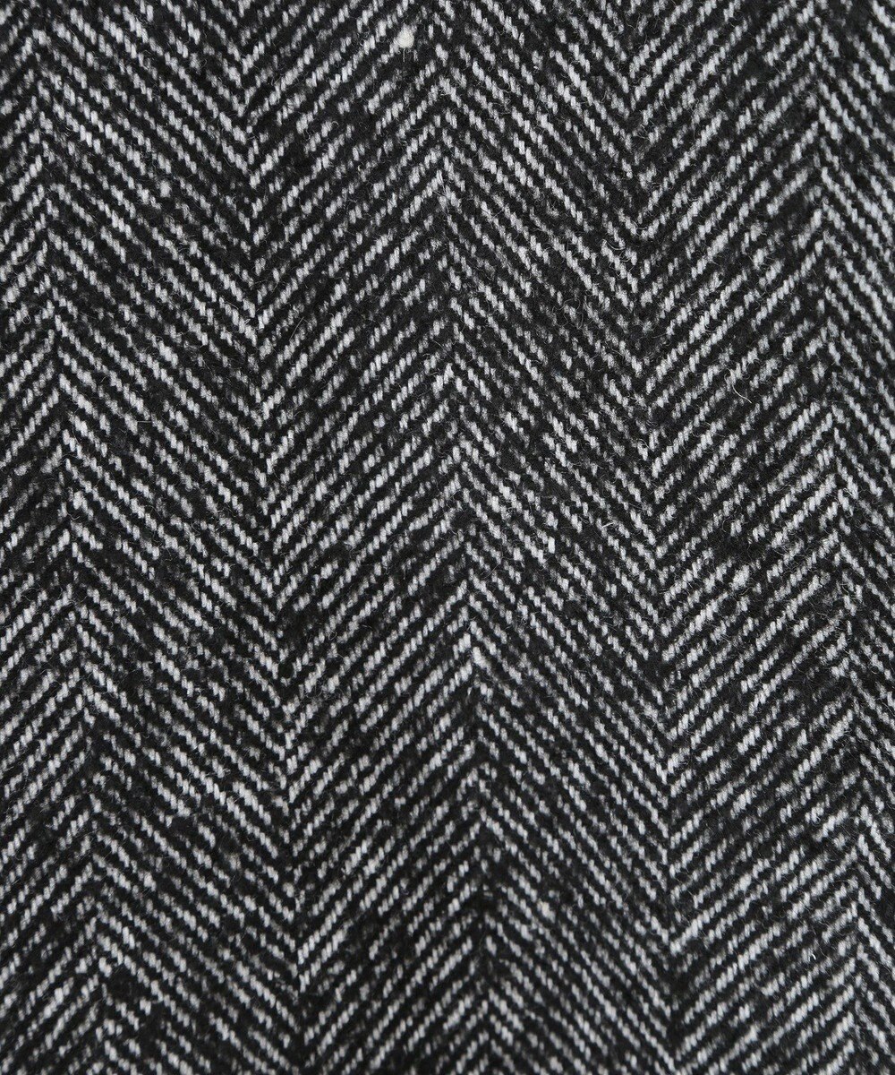 Green Parks ヘリンボーンノーカラーコート 