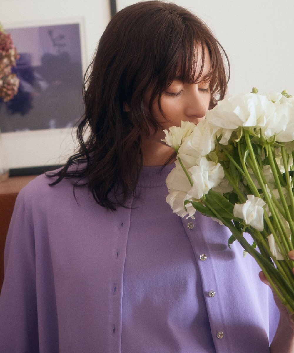 組曲 マイラックカラー カーディガン 