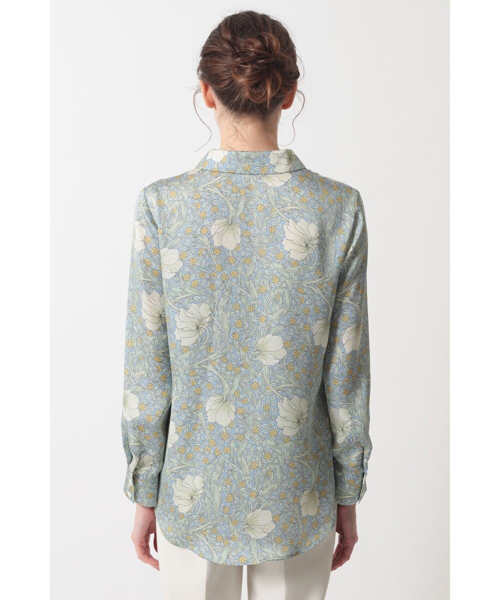 DAKS ボタニカルプリントブラウス 