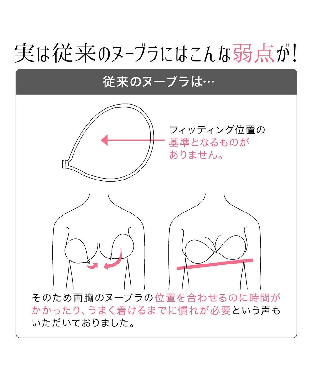 BRADELIS New York 【NuBra / ハーフカップ・着用簡単・軽量】 ヌーブラ・シームレス イージーフィット 公式 ブライダルインナー 結婚式 ドレス 盛れるブラジャー 