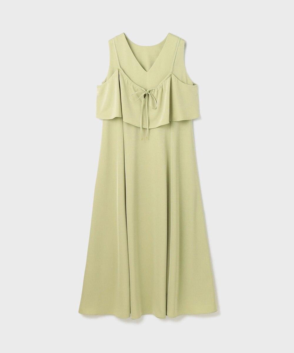 GRACE CONTINENTAL サテンレイヤードワンピース 