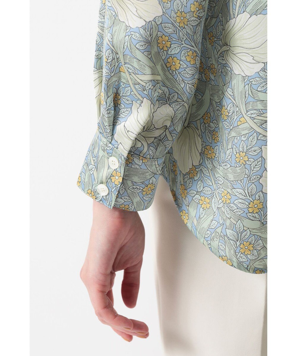 DAKS ボタニカルプリントブラウス 