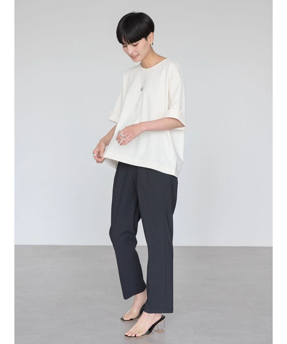 AMERICAN HOLIC 接触冷感バックタック袖折り返しカットプルオーバー 