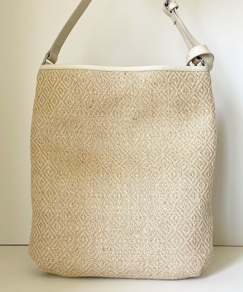 Hekhèr Le Style de Vie 【日本製 / A4サイズ対応 / 3WAY】ジュート×牛革 ショルダーバッグ large 