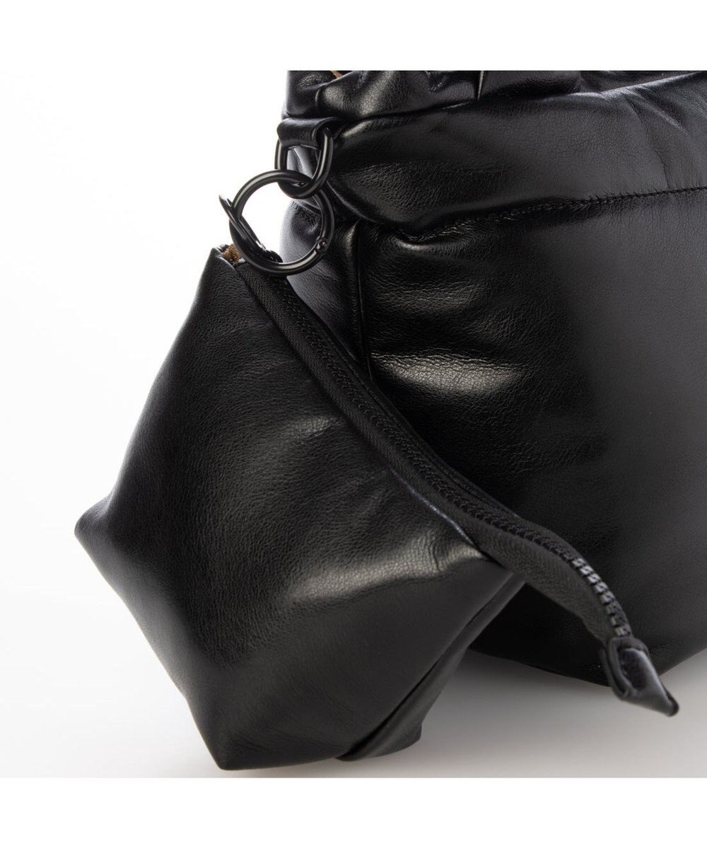 UNBILLION カシュカシュ cachecache / ポーチ付きパファーミニトートバッグ 