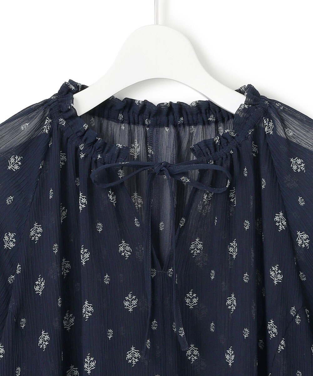 23区 【SLOW/一部店舗限定】クレープ フラワープリント ワンピース 