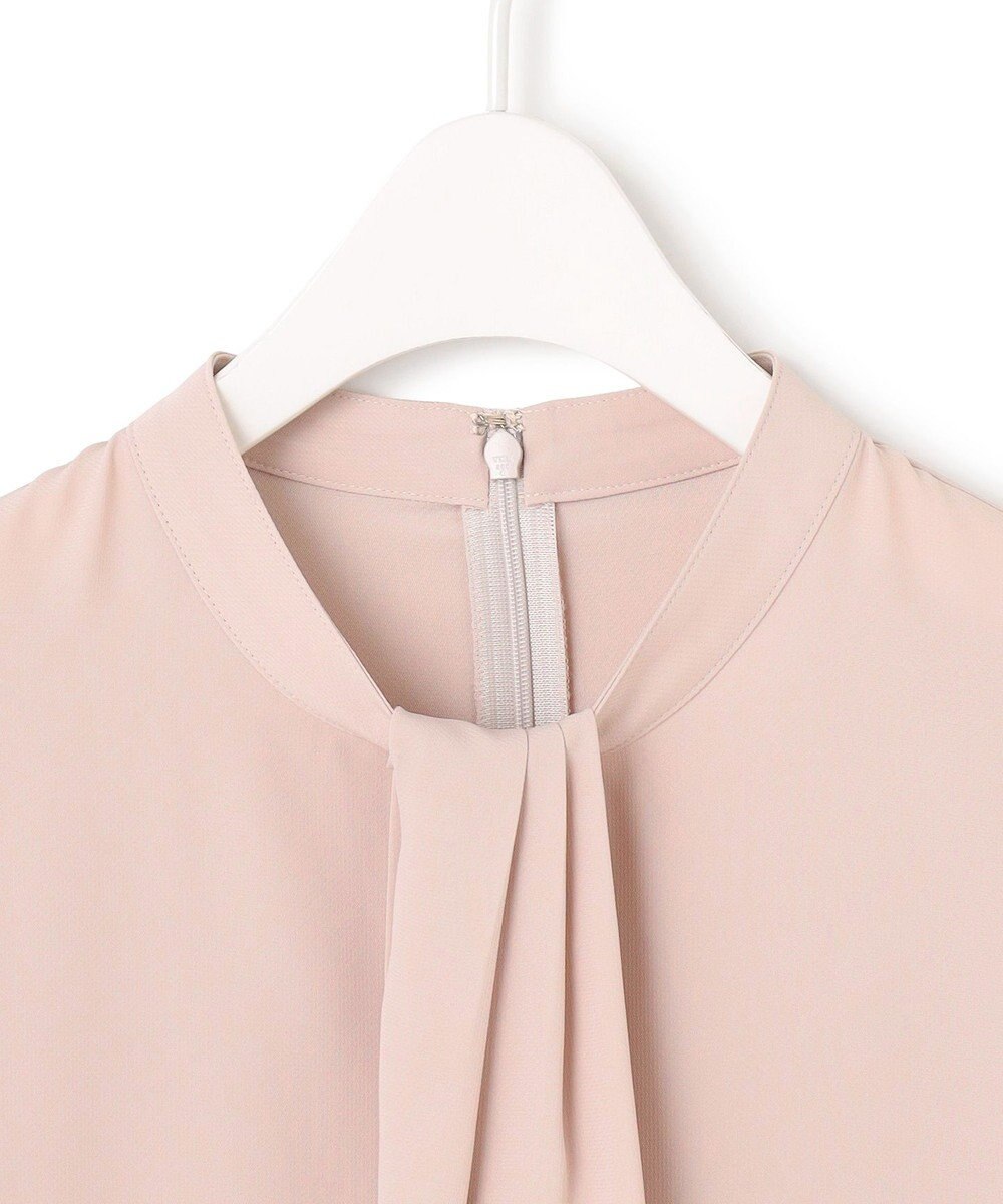 ICB 【UVケア・速乾・洗える】BackSatinAmunzen スカーフタイブラウス 