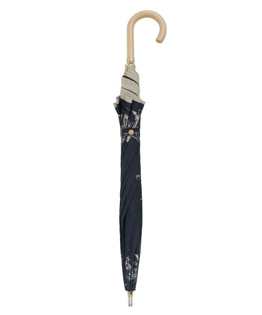 MOONBAT DAKS(ダックス) 晴雨兼用日傘 長傘 街並み フワクール生地使用 