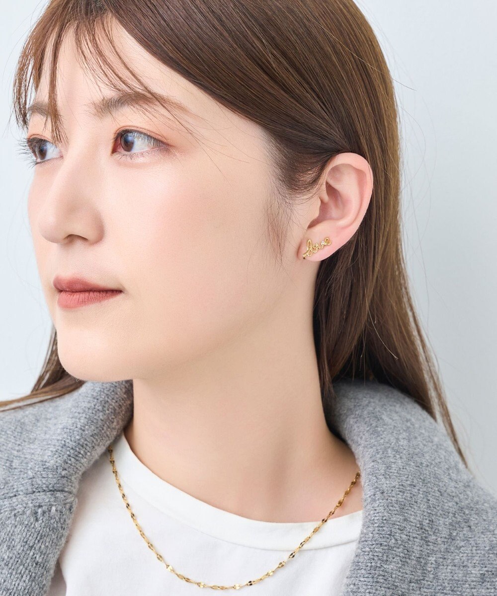 Phoebe ラッキーレターピアス&イヤリング(ラブ)/片耳 