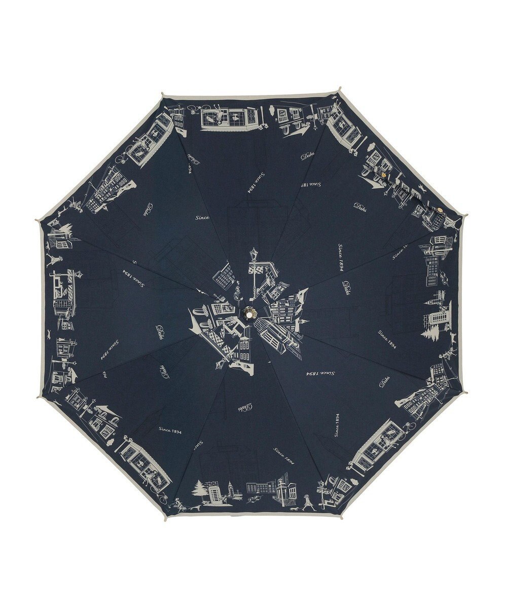 MOONBAT DAKS(ダックス) 晴雨兼用日傘 長傘 街並み フワクール生地使用 