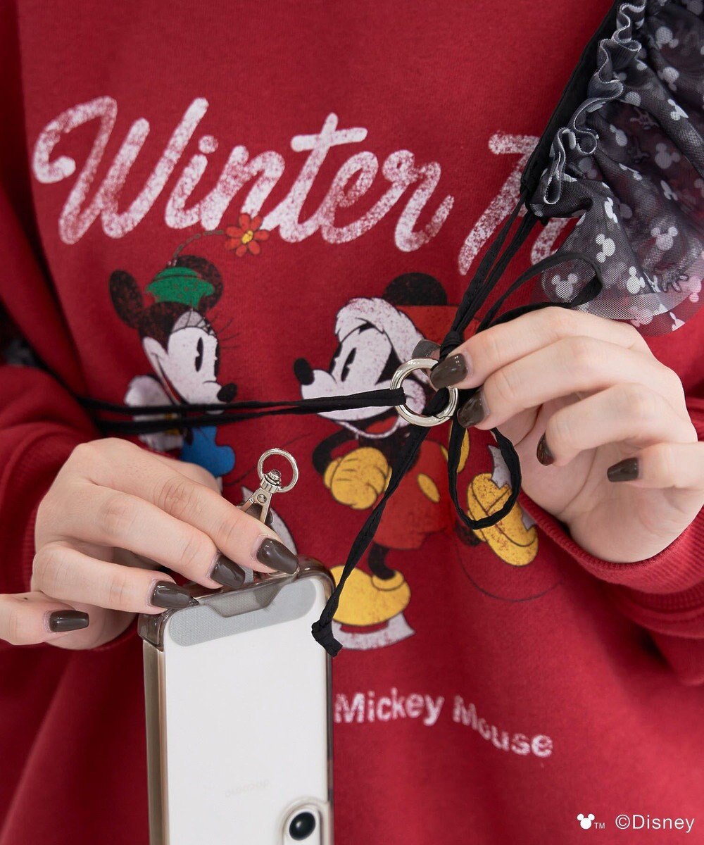 Green Parks ミッキー＆フレンズ／２ＷＡＹチュールスマホショルダー 