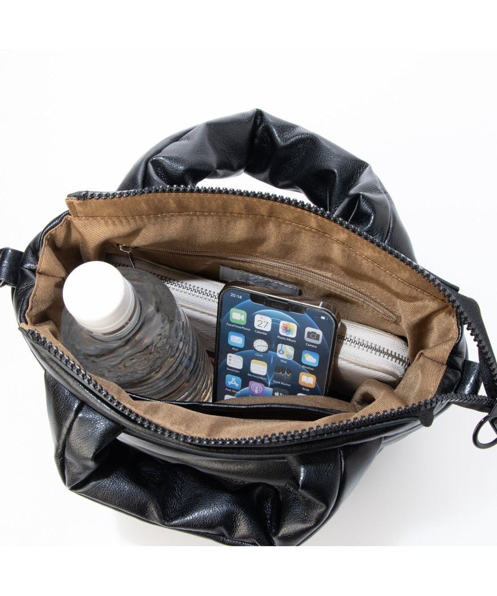 UNBILLION カシュカシュ cachecache / ポーチ付きパファーミニトートバッグ 