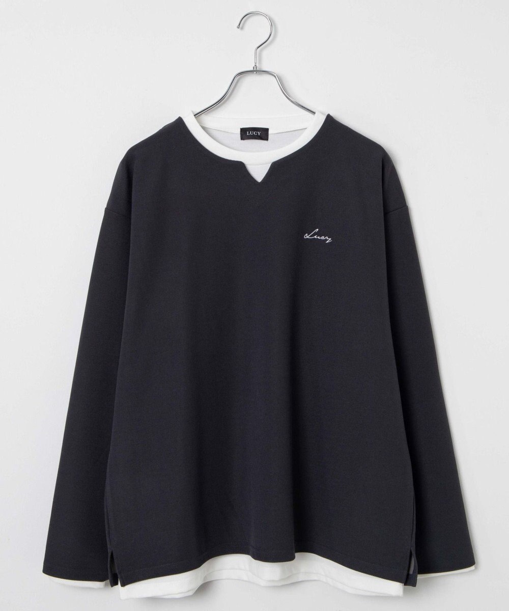 WEGO 【2点SET】アンサンブルキーネックプルオーバー 