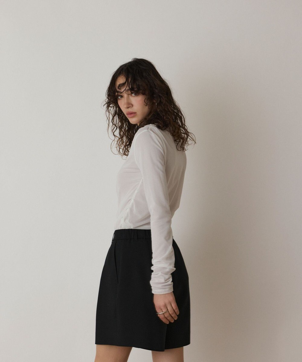 GRACE CONTINENTAL リネンライクショートパンツ 