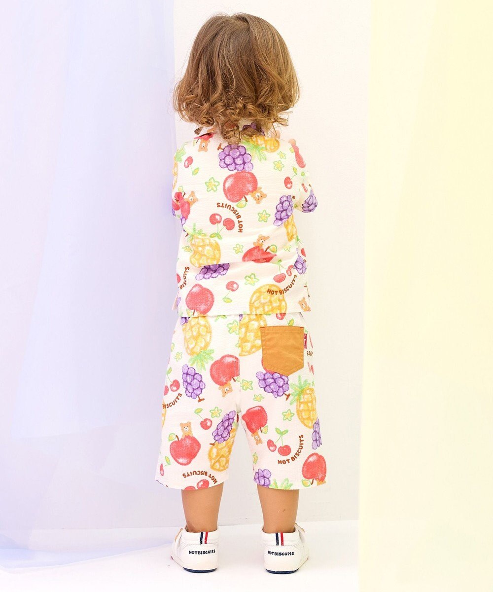 MIKI HOUSE HOT BISCUITS 【ビーンズ×フルーツシリーズ】【80-120cm】オープンカラーシャツ 