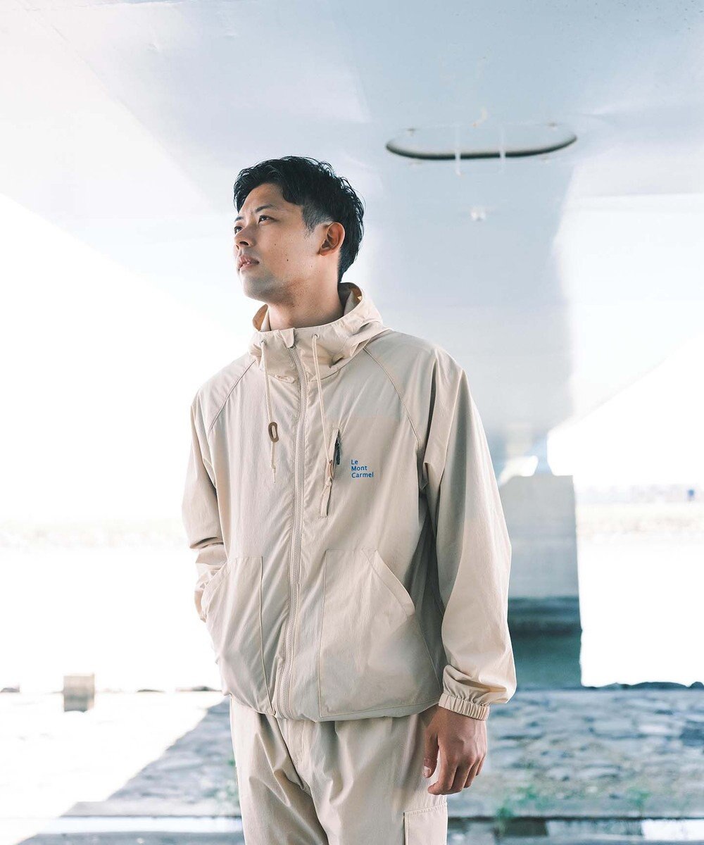 SHARE PARK MENS 【撥水・UVカット・ストレッチ・軽量 】パッカブルマウンテンパーカー（Lサイズ） 