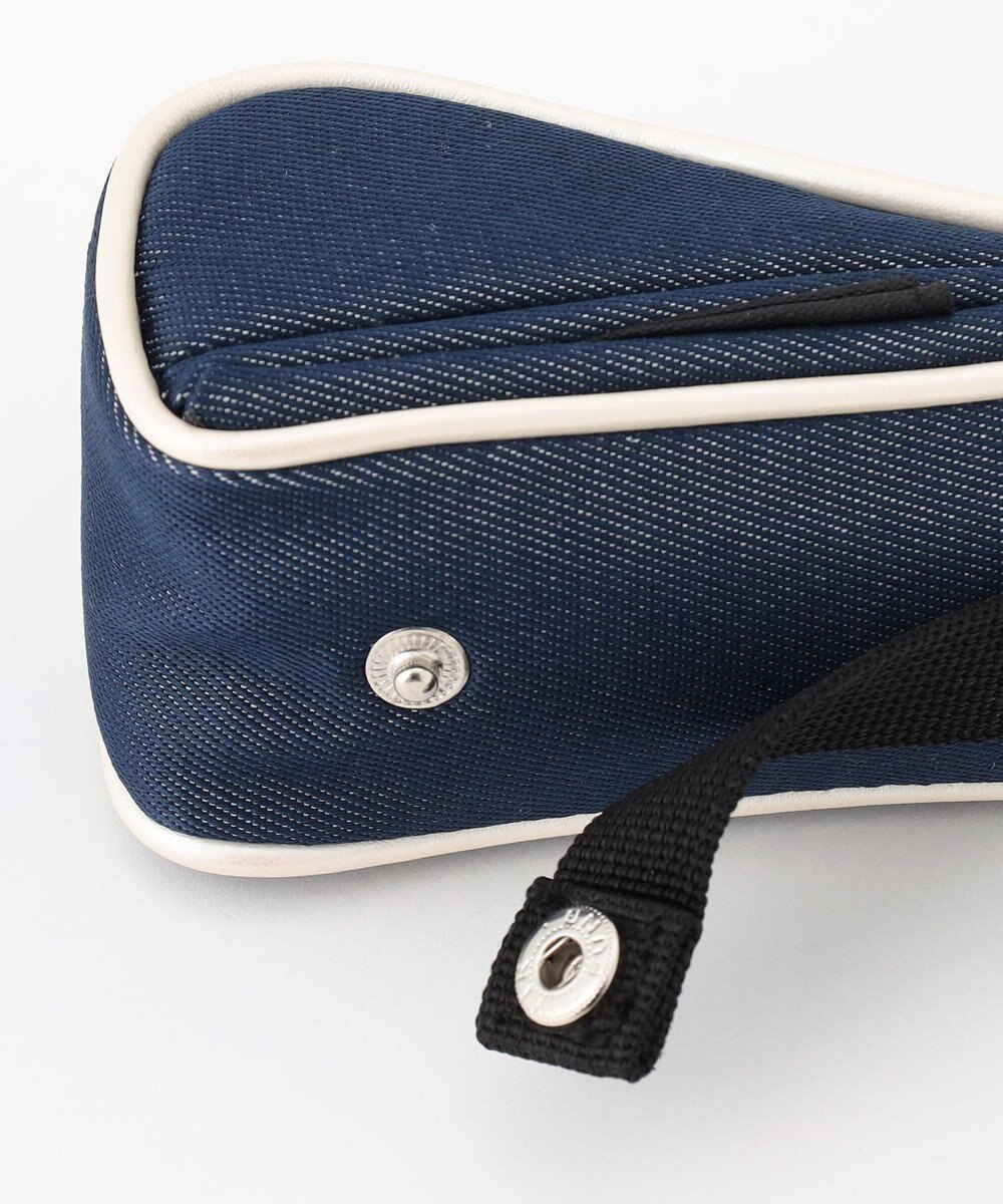 23区GOLF 磁石で開閉【UNISEX】合皮×デニム調ボールポーチ 