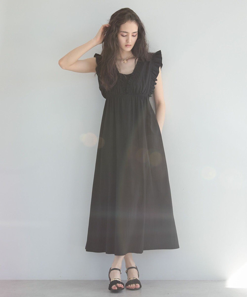 Green Parks ■ＥＳＣＡＲ　フリルＶネックワンピース 