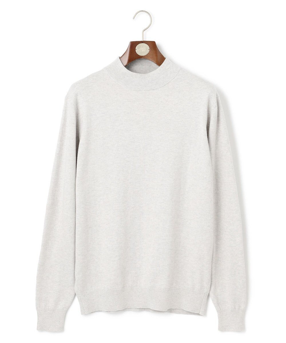 J.PRESS MEN 動きやすさにこだわった立体設計【洗える】コットンカシミヤモックネック ニット 