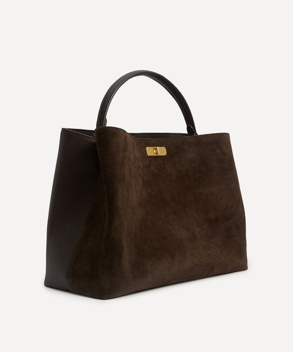 LIBERTY. バーリントン スエード トップハンドル バッグ 