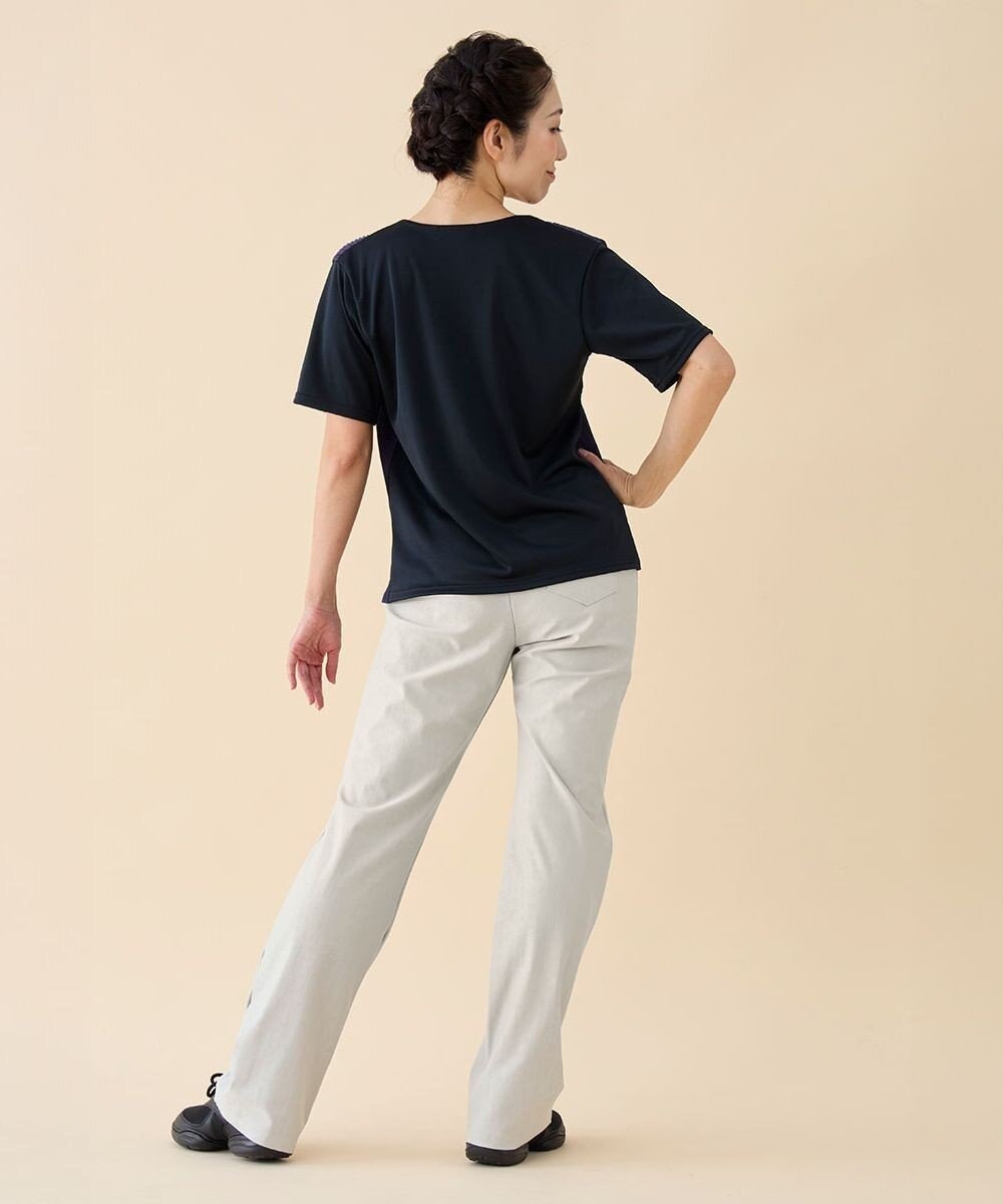 Chacott プリーツコンビTシャツ 