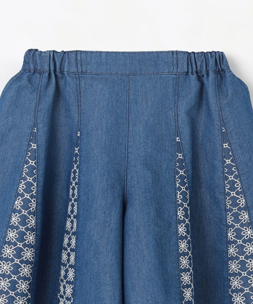 組曲 KIDS 【110-140㎝】レースコンビデニム キュロット 