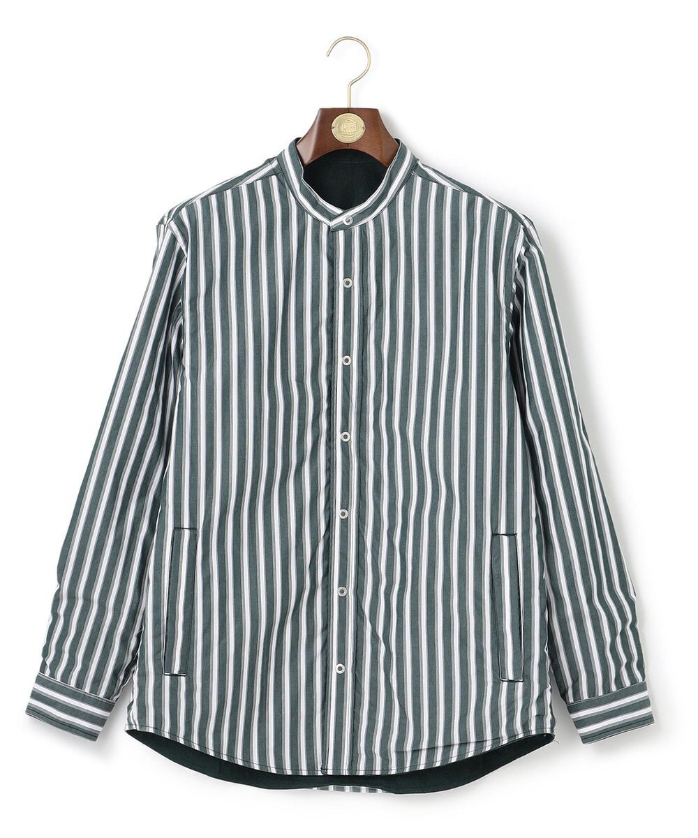 J.PRESS MEN バンドカラーリバーシブル シャツ 