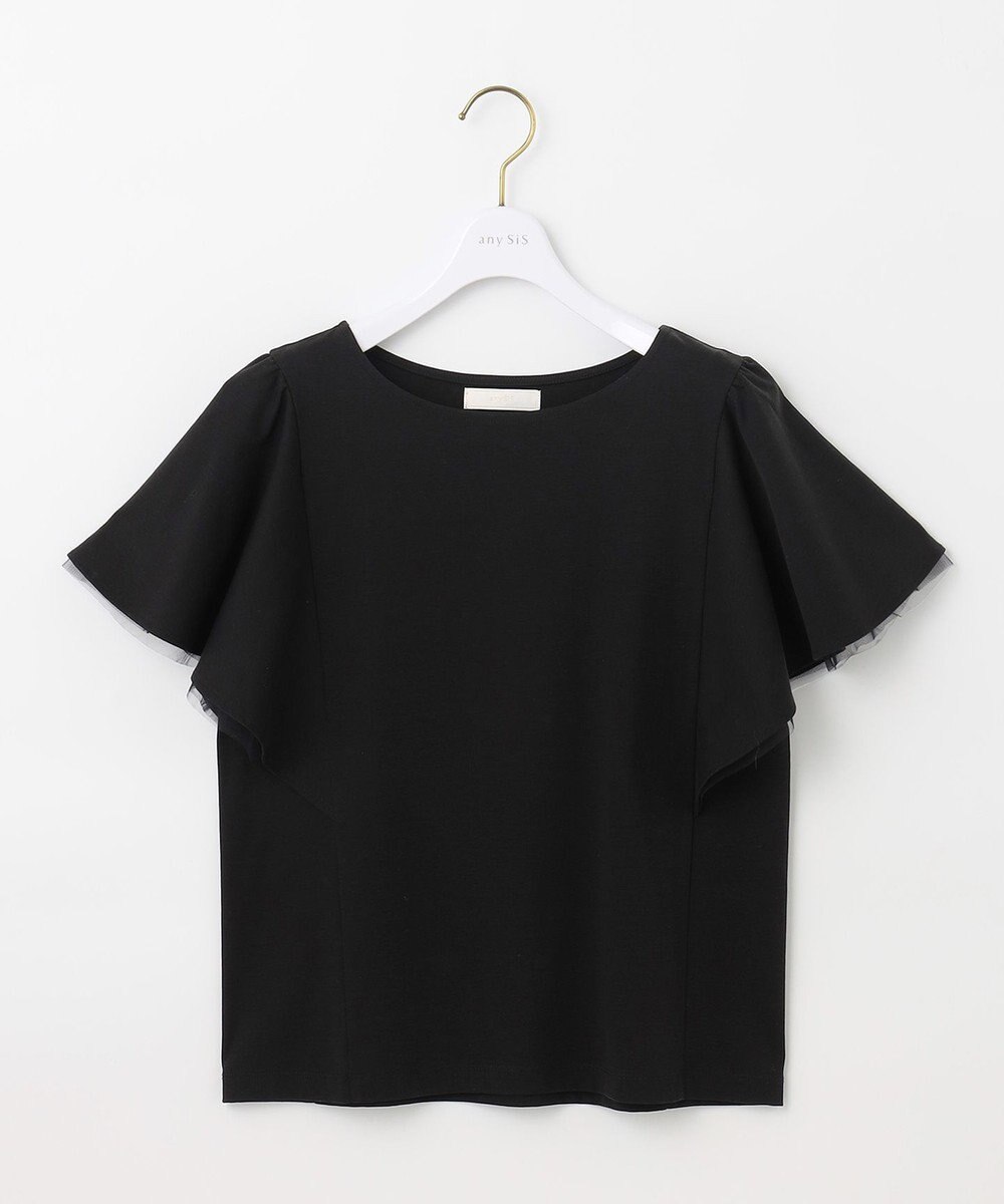ANY SIS 【接触冷感】360°好印象フリルスリーブ カットソー 