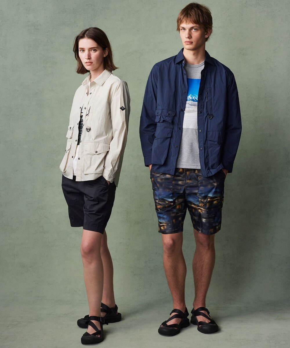 JOSEPH ABBOUD MOUNTAIN 【吸水速乾/消臭性】デオドライ天竺 フォトプリント Ｔシャツ 