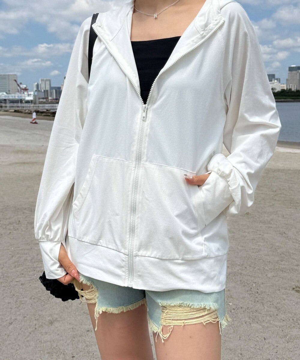 WEGO 【UVカット/吸水速乾】ラッシュガードパーカー 