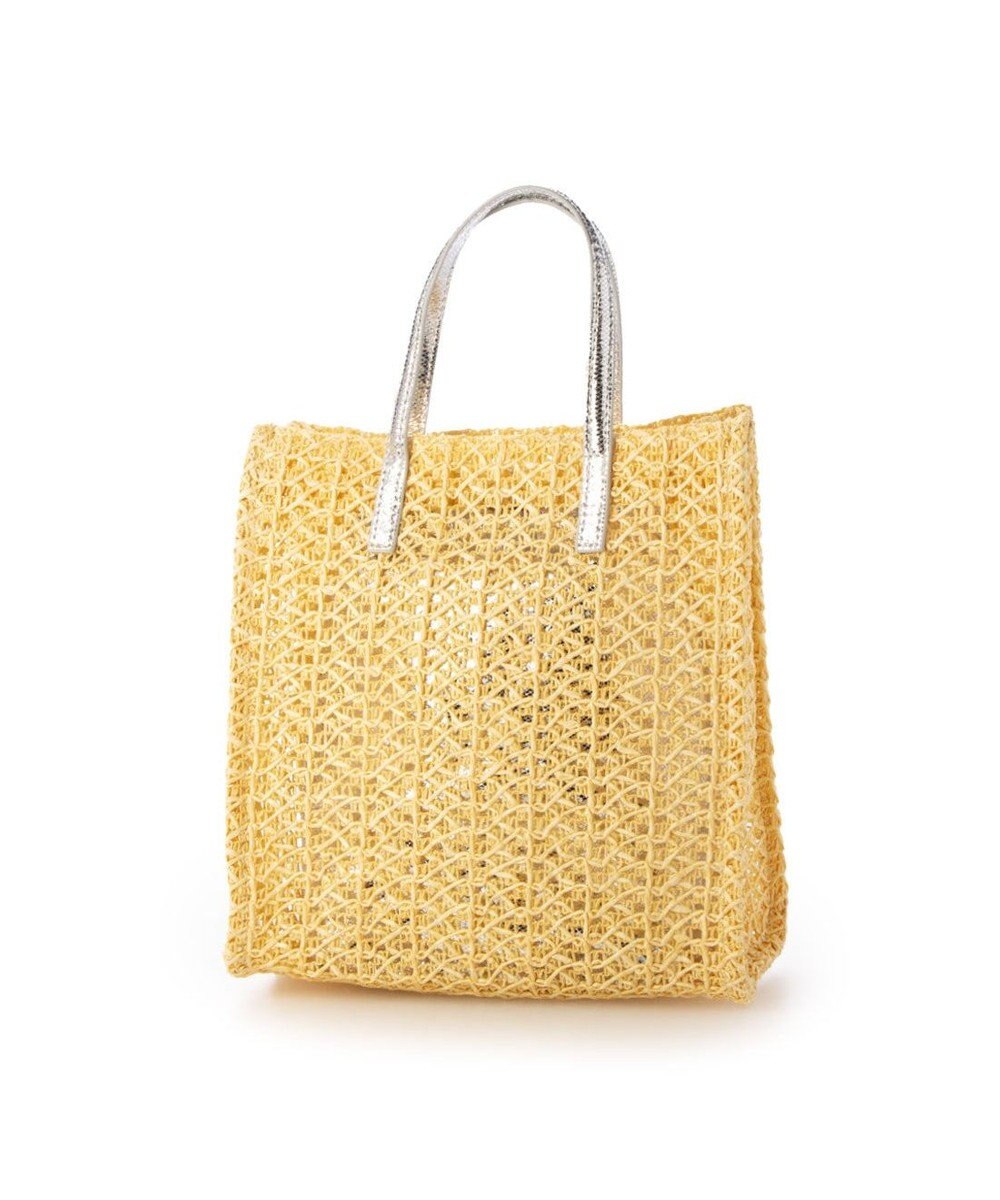 UNBILLION カシュカシュ cachecache / 透かし編みスクエアトートバッグ 