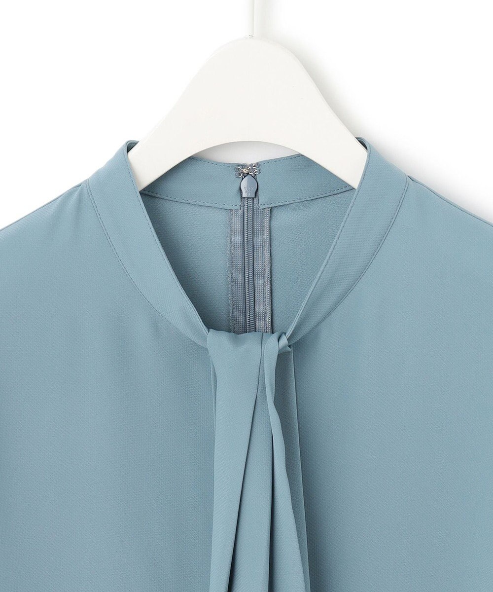 ICB 【洗える・UVケア】BackSatinAmunzen スカーフタイブラウス 